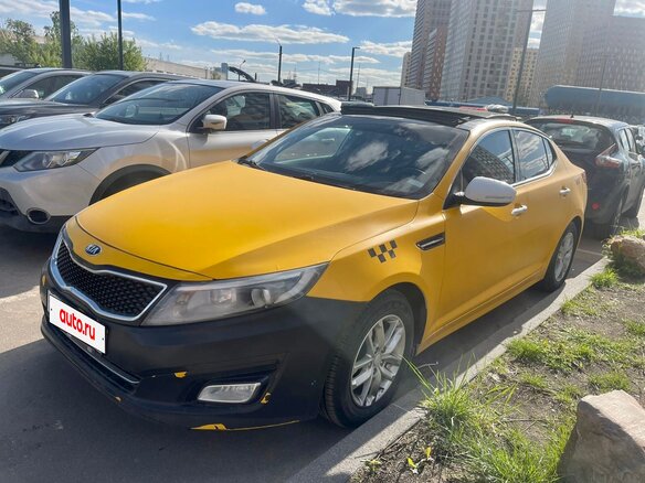 2014 Kia K5 I Рестайлинг, жёлтый, 870000 рублей