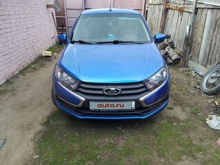 2019 Lada (ВАЗ) Granta I Рестайлинг, синий, 690000 рублей, вид 2