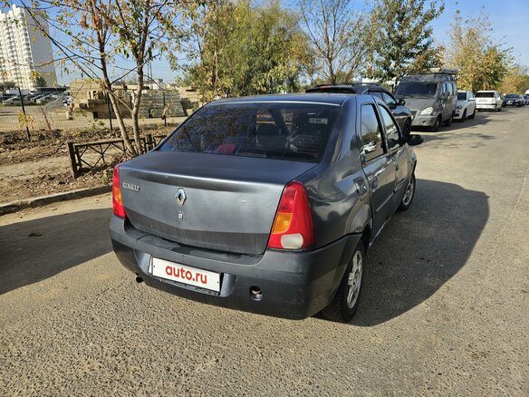 2006 Renault Logan I, серый, 175000 рублей - вид 5