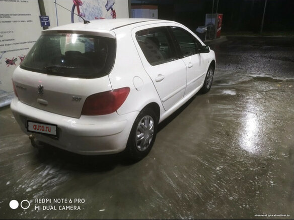 2002 Peugeot 307 I, белый, 250000 рублей