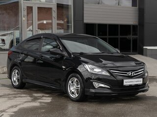 2016 Hyundai Solaris I Рестайлинг, чёрный, 1210000 рублей, вид 3