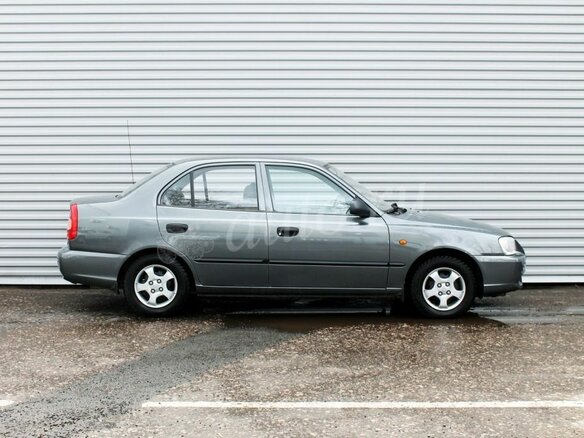 2007 Hyundai Accent ТагАЗ II, серый - вид 3