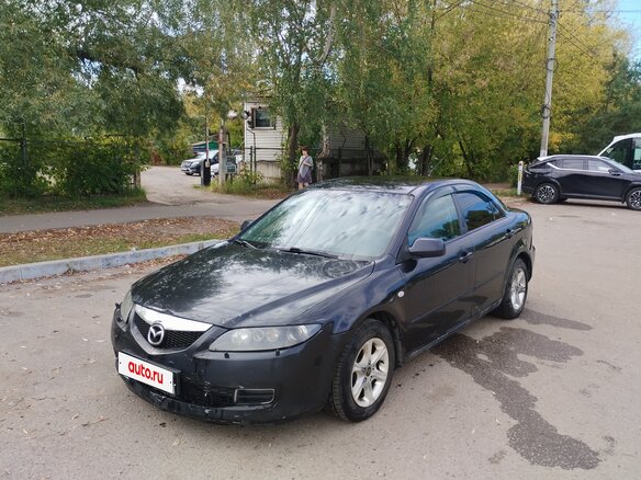 2005 Mazda 6 I (GG) Рестайлинг, чёрный, 190000 рублей - вид 1