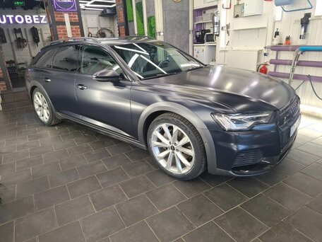 2021 Audi A6 allroad 45 TDI IV (C8), синий, 5650000 рублей, вид 2