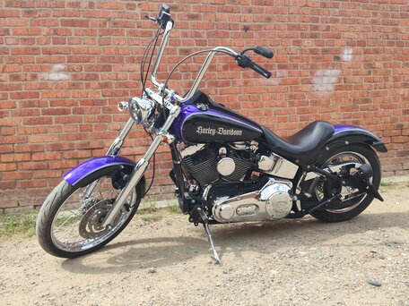 2002 Harley-Davidson Softail Deuce, синий, 800000 рублей, вид 1