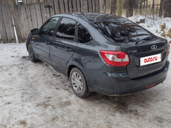 2016 Lada (ВАЗ) Granta I, серый, 450000 рублей - вид 4