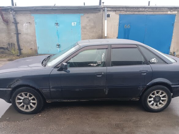 1991 Audi 80 IV (B3), синий, 260000 рублей - вид 2