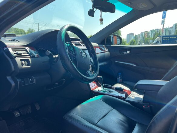 2012 Toyota Camry VII (XV50), чёрный, 1590000 рублей - вид 6