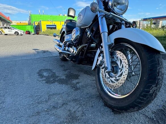 2008 Yamaha XVS650 Drag Star, белый, 550000 рублей - вид 3