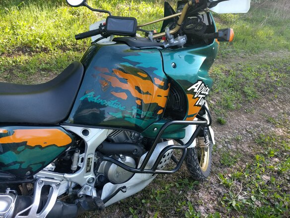 1995 Honda XRV 750 Africa Twin, зелёный - вид 14