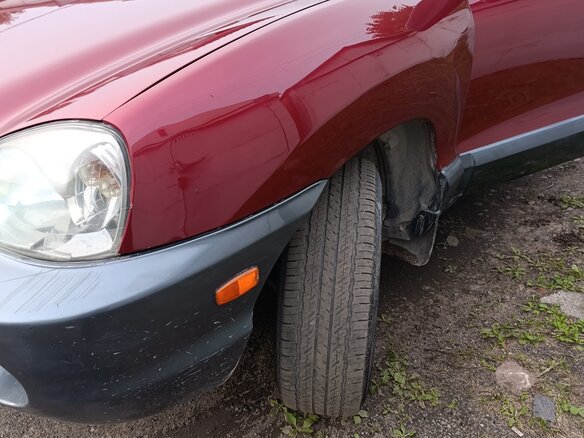 2001 Hyundai Santa Fe I, пурпурный, 365000 рублей - вид 9