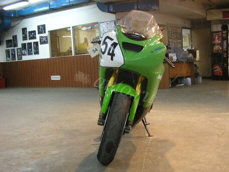 2003 Kawasaki ZX-6 Ninja, зелёный, 525000 рублей, вид 4