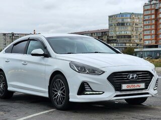 2018 Hyundai Sonata VII (LF) Рестайлинг, белый, 1850000 рублей, вид 5