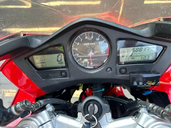 2002 Honda VFR 800, красный, 300000 рублей - вид 17