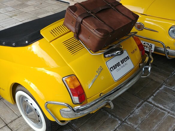 1967 Fiat 500 I, жёлтый - вид 5