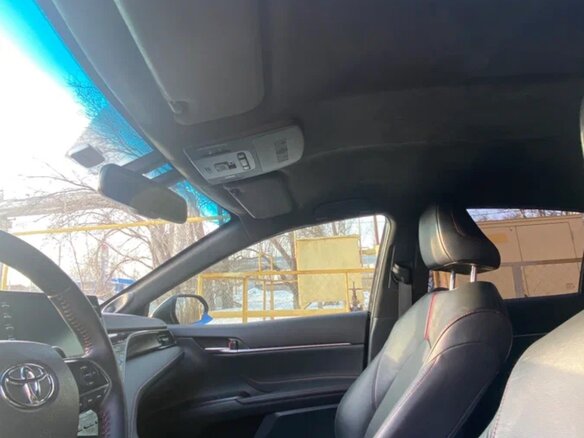 2021 Toyota Camry VIII (XV70) Рестайлинг, чёрный, 3400000 рублей - вид 8
