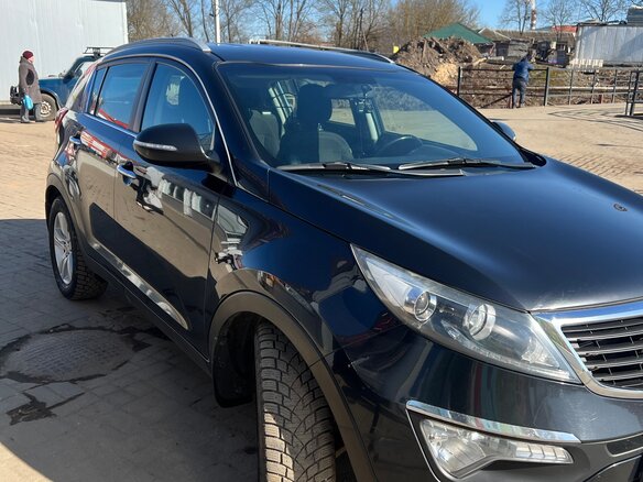 2012 Kia Sportage III, чёрный, 1350000 рублей