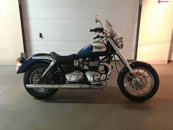 2007 Triumph America, синий