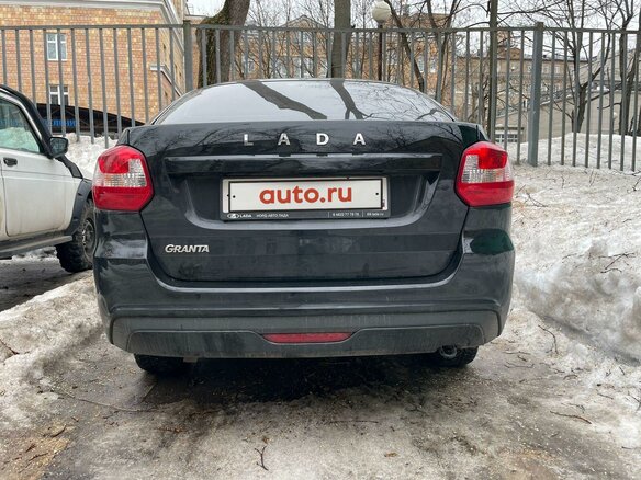 2023 Lada (ВАЗ) Granta I Рестайлинг, чёрный - вид 1