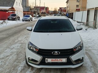 2019 Lada (ВАЗ) Vesta SW I, белый, 1350000 рублей, вид 2