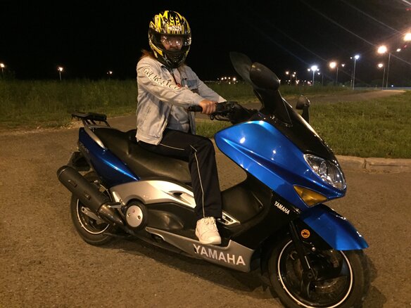 2002 Yamaha TMAX, синий - вид 4
