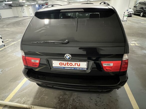 2004 BMW X5 4.4i I (E53) Рестайлинг, чёрный - вид 3