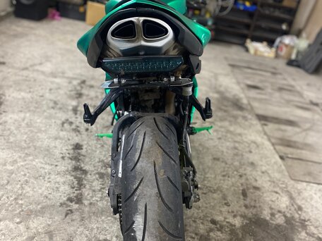 2007 Kawasaki ZX-6 Ninja, зелёный, 600000 рублей, вид 5