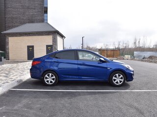 2012 Hyundai Solaris I, синий, 795000 рублей, вид 3