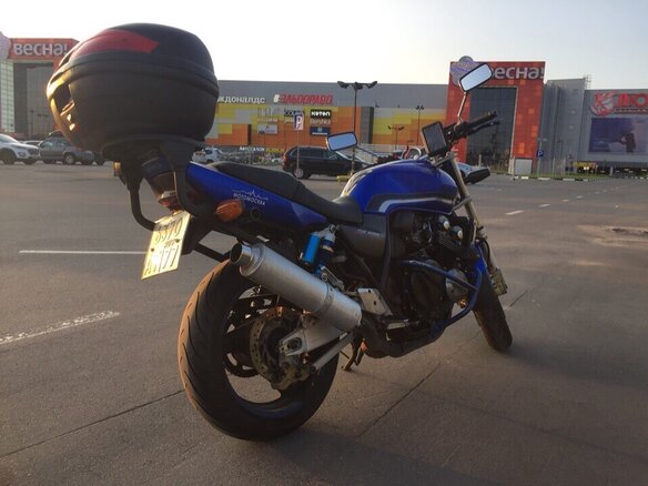 2000 Honda CB 400 Super Four, синий - вид 3