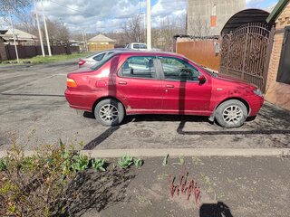 2008 Fiat Albea I Рестайлинг, красный, 235000 рублей, вид 2