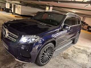 2017 Mercedes-Benz GLS 400 I (X166), синий, 5300000 рублей, вид 4