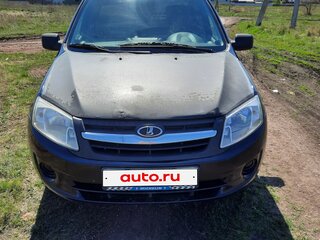 2014 Lada (ВАЗ) Granta I, чёрный, 290000 рублей, вид 4