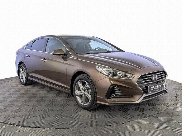 2018 Hyundai Sonata VII (LF) Рестайлинг, коричневый - вид 2