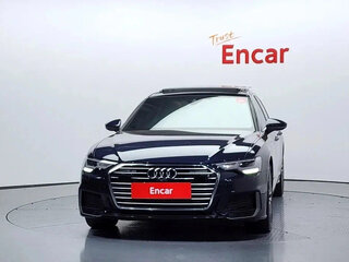 2022 Audi A6 45 TFSI V (C8) Рестайлинг, синий, 4400000 рублей, вид 2