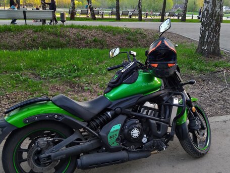 2015 Kawasaki EN650 Vulcan S, зелёный, 530000 рублей, вид 4