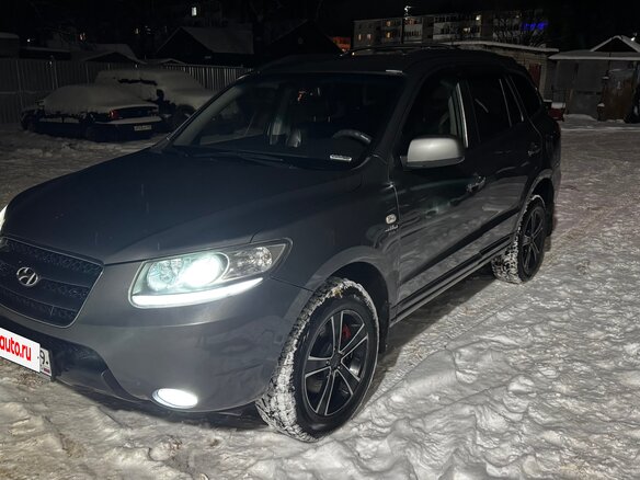 2007 Hyundai Santa Fe II, серый, 900000 рублей - вид 6