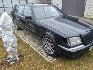 1994 Mercedes-Benz S-Класс 320 Long III (W140) Рестайлинг, чёрный, 600000 рублей, вид 2