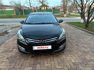2015 Hyundai Solaris I Рестайлинг, чёрный, 820000 рублей, вид 1