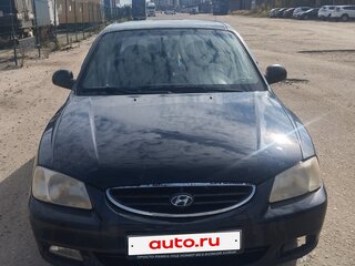 2008 Hyundai Accent ТагАЗ II, чёрный, 269000 рублей, вид 1