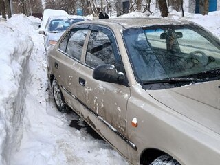 2004 Hyundai Accent ТагАЗ II, бежевый, 175000 рублей, вид 4