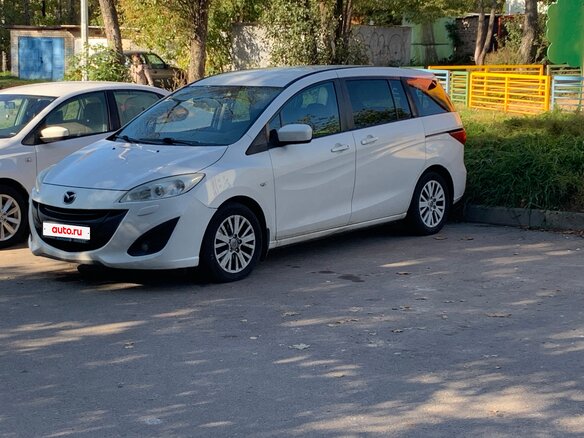 2012 Mazda 5 II (CW), белый, 1080000 рублей