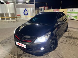 2015 Hyundai Solaris I Рестайлинг, чёрный, 870000 рублей, вид 3