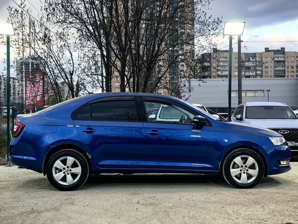 2017 Skoda Rapid I Рестайлинг, синий - вид 4