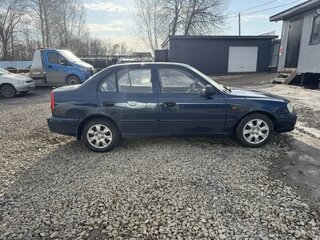 2008 Hyundai Accent ТагАЗ II, синий, 220000 рублей, вид 4