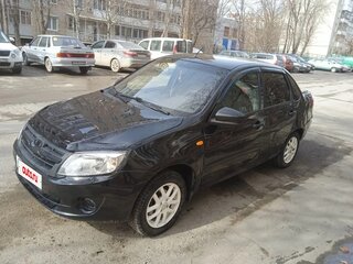 2015 Lada (ВАЗ) Granta I, чёрный, 348000 рублей, вид 3