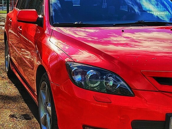 2007 Mazda 3 I (BK) Рестайлинг, красный, 400000 рублей - вид 7