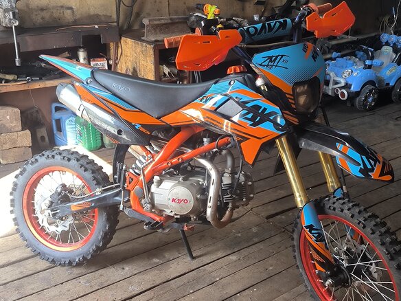 2024 Kayo Evolution YX125EM, оранжевый, 80000 рублей