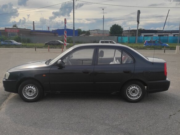 2008 Hyundai Accent ТагАЗ II, чёрный - вид 12