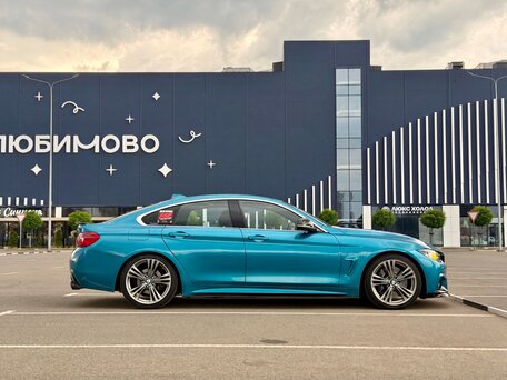 2017 BMW 4 серии Gran Coupe 430i xDrive F32/F33/F36 Рестайлинг, синий, 2680000 рублей, вид 4