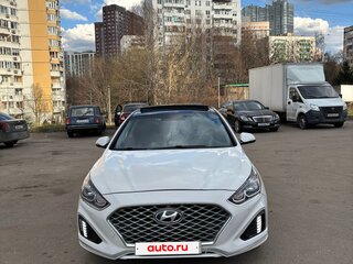 2018 Hyundai Sonata VII (LF) Рестайлинг, белый, 1850000 рублей, вид 4